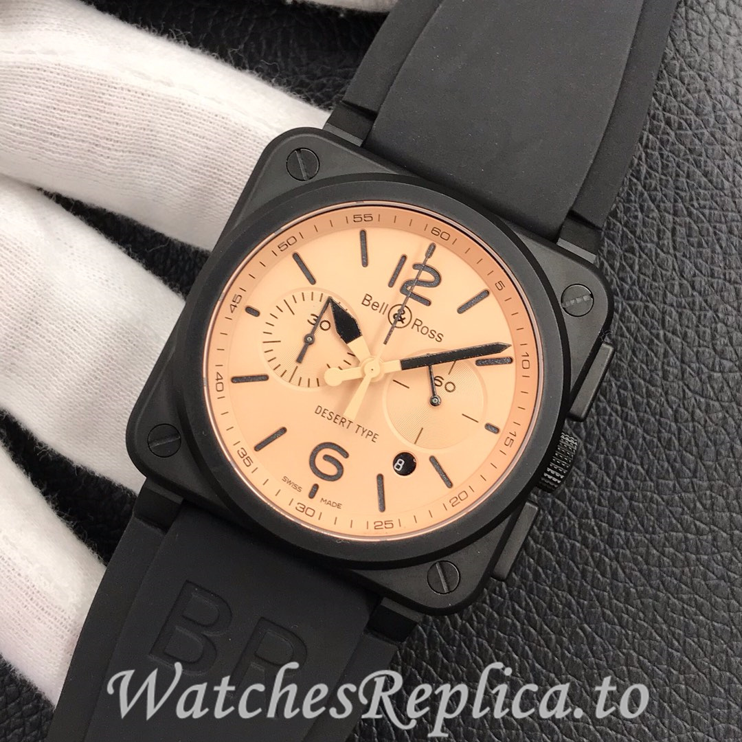 Bell Ross Replica BR 03 BR03-94 Rubber strap 42MM - WatchesReplica.is