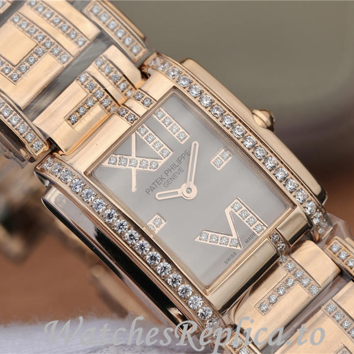Patek Philippe Replica Twenty-4 4909 Rose Gold strap 26.3MM - WatchesReplica.is