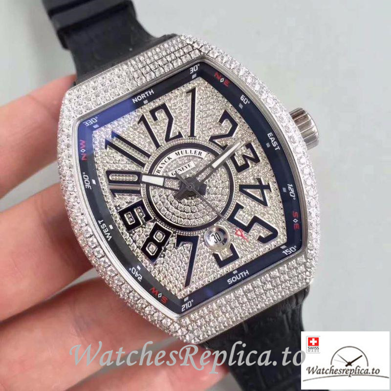Swiss Franck Muller Replica 8880 SC DT 001 Black Strap 42MMx 46.5MM x 16MM - WatchesReplica.is