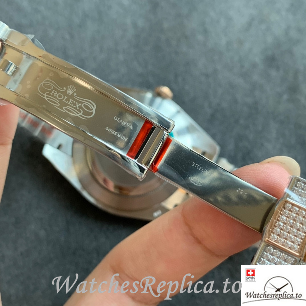 Swiss Rolex Datejust Replica Stainless steel strap 41MM - WatchesReplica.is