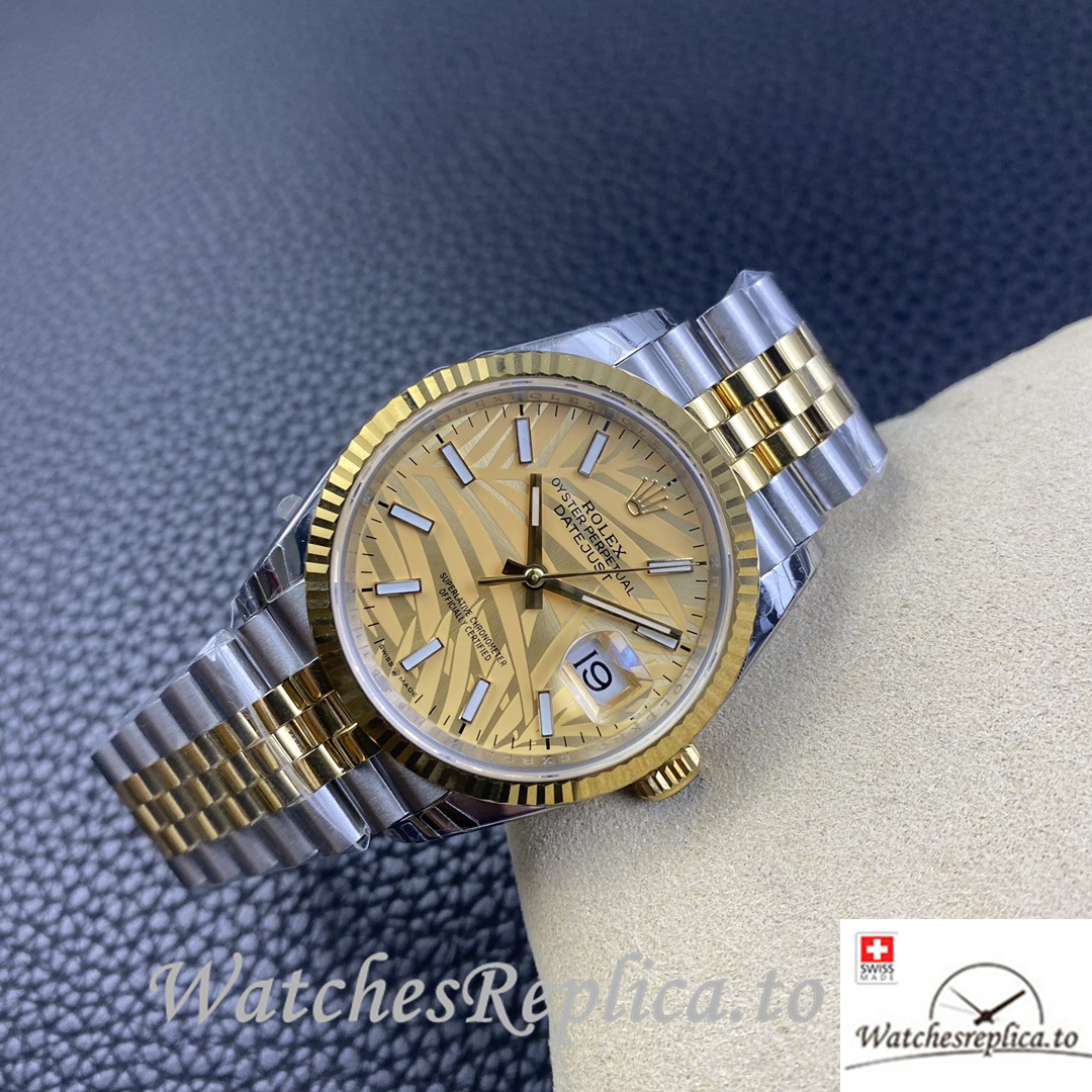 Swiss Rolex Datejust Replica 126233 Stainless steel strap 36MM - WatchesReplica.is