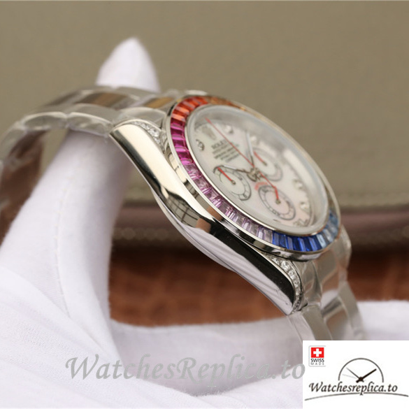 Swiss Rolex Daytona Replica 116598RBOW Stainless steel strap 40MM - WatchesReplica.is