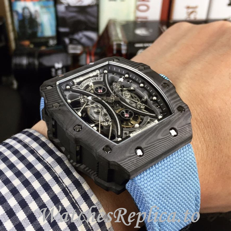 Richard Mille Replica RM53-01 Canvas strap 50MM - WatchesReplica.is