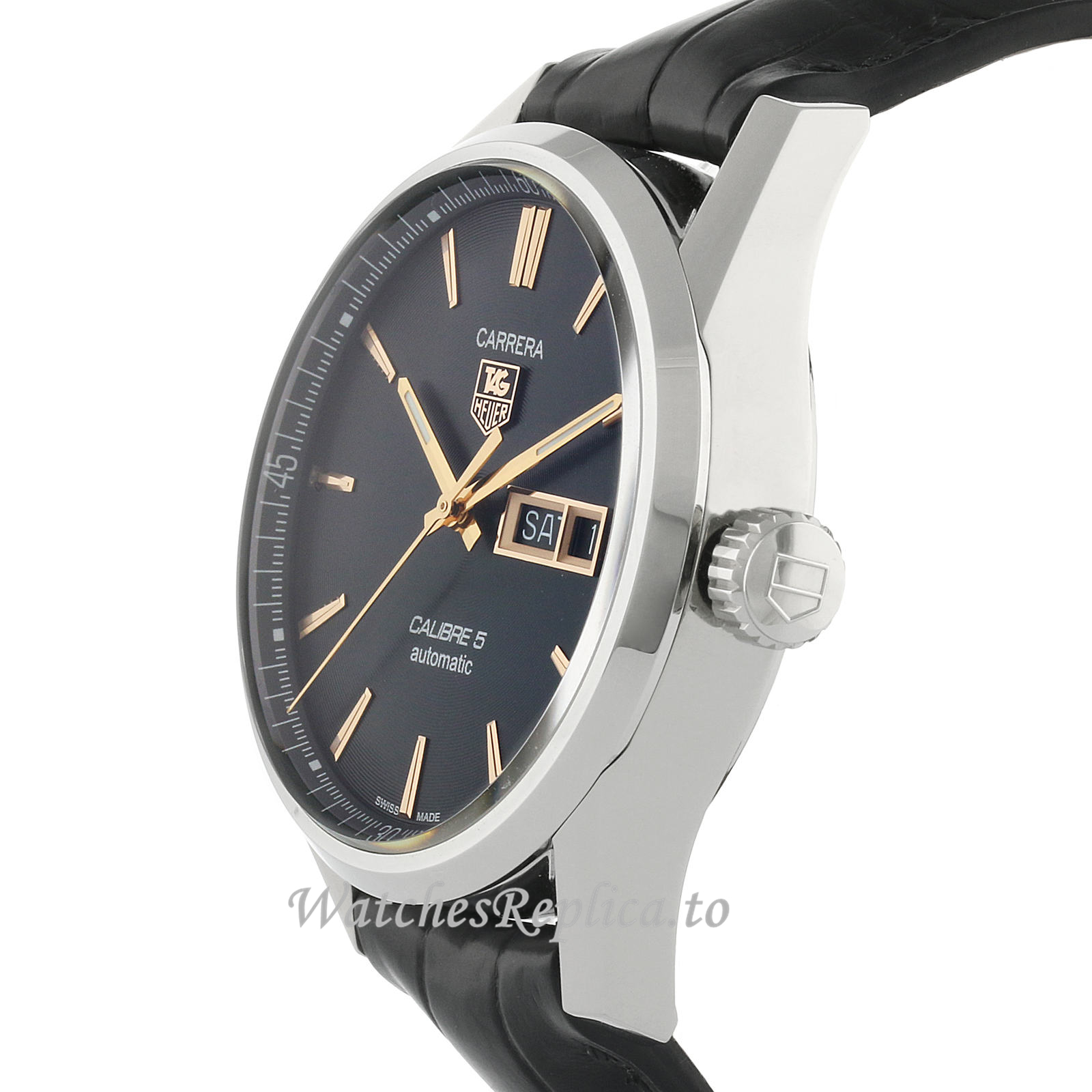 TAG Heuer Replica Carrera Calibre 5 41mm Mens Watch WAR201C.FC6266 - WatchesReplica.is