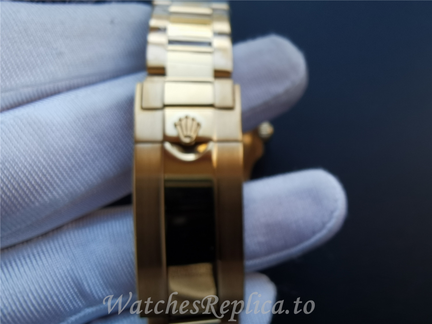 Swiss Rolex Submariner Date Replica 116618LB Gold Strap 40MM - WatchesReplica.is