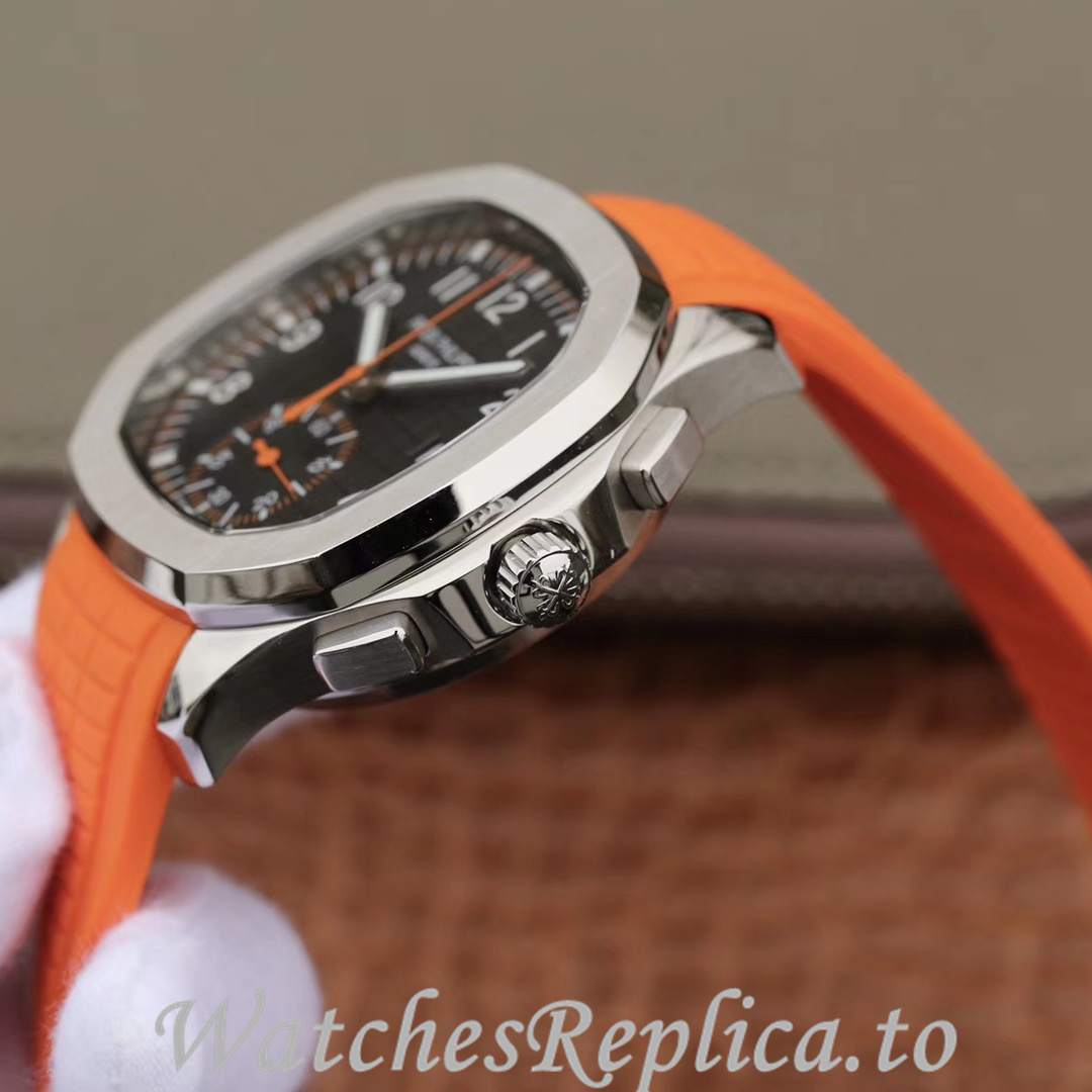 Patek Philippe Replica Aquanaut 5968A-001 Rubber strap 42.2MM - WatchesReplica.is