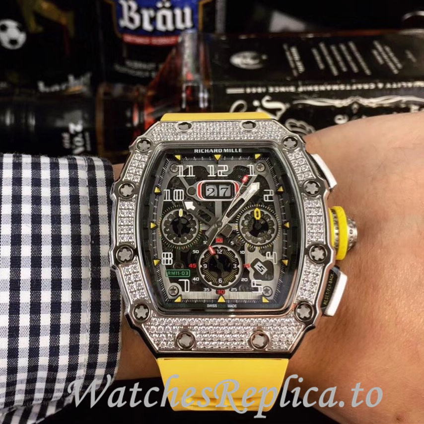 Richard Mille Replica RM11-03 Rubber strap 50MM - WatchesReplica.is