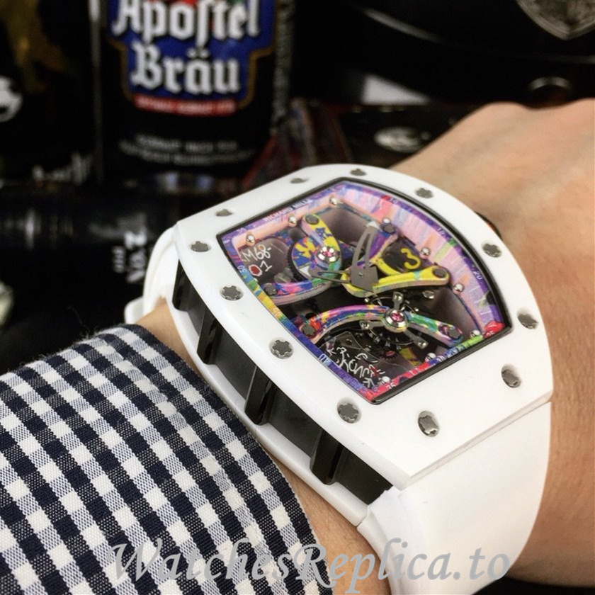Richard Mille Replica RM68-01 Rubber strap 50MM - WatchesReplica.is