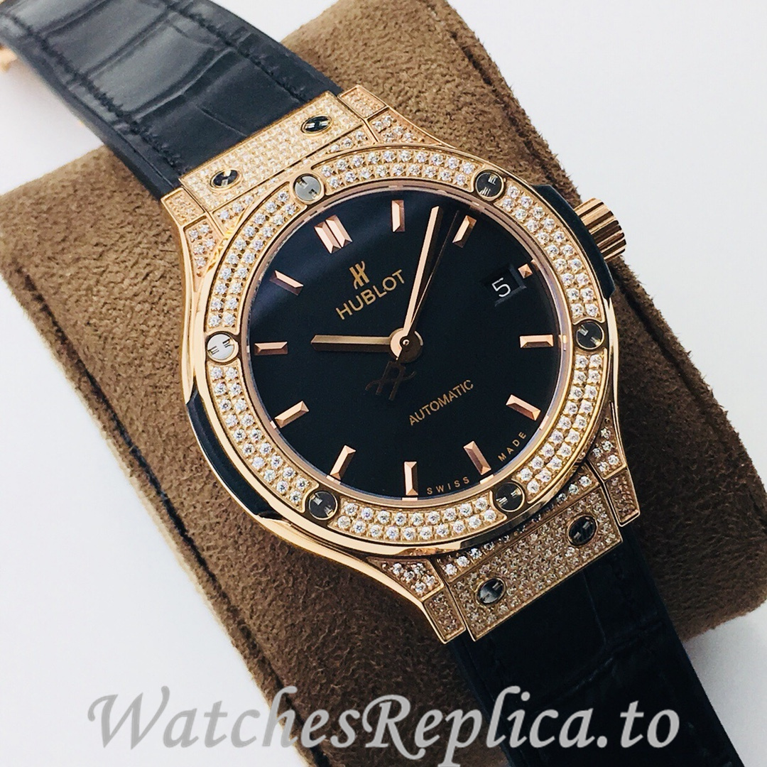 Hublot Replica Classic-Fusion-Series Leather strap 38MM - WatchesReplica.is