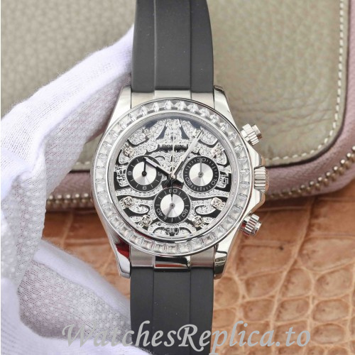 Swiss Rolex Daytona Replica 116588 Rubber strap 40MM - WatchesReplica.is