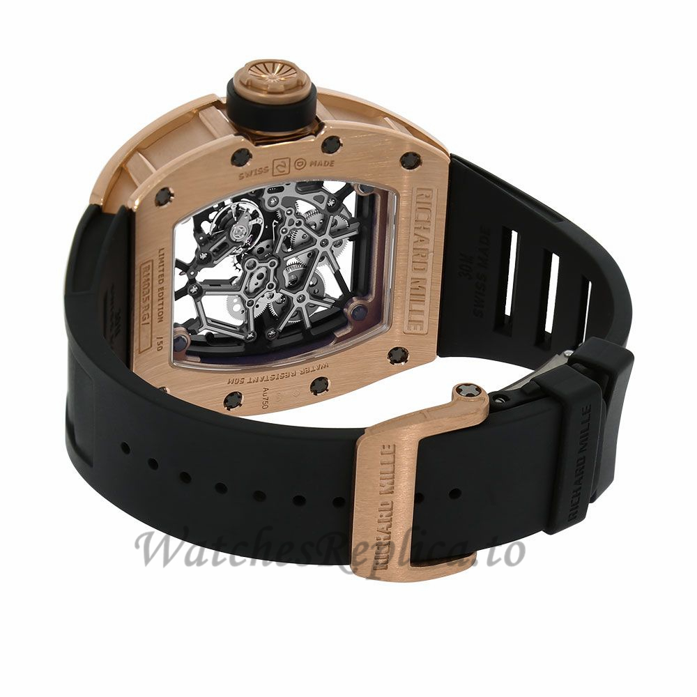 Richard Mille Replica RM035 Toro Americas Edition Rose Gold Mens 48MM Watch RM035 36336 - WatchesReplica.is