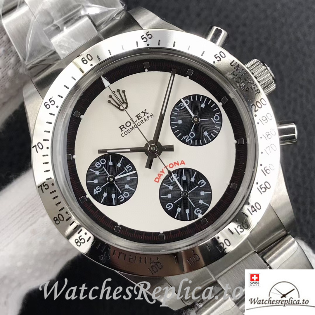 Swiss Rolex Daytona Replica 6239 Stainless steel strap 37MM - WatchesReplica.is