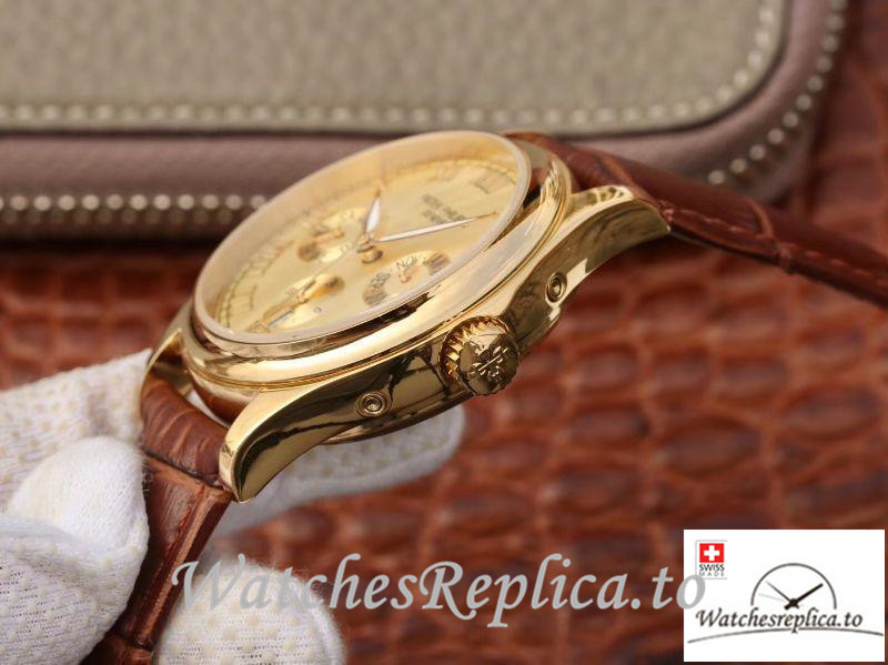Swiss Patek Philippe Complications Annual Calendar Replica 5035J Roman Markers 40MM - WatchesReplica.is