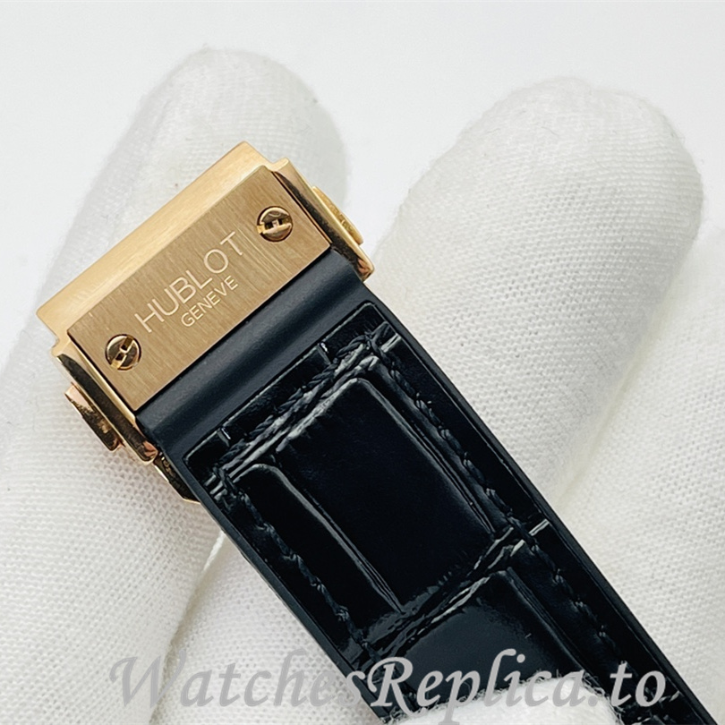 Hublot Replica Big Bang Sang Bleu Leather strap 42MM - WatchesReplica.is