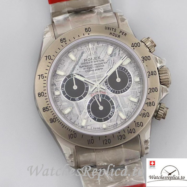 Swiss Rolex Daytona Replica Stainless steel strap 40MM - WatchesReplica.is
