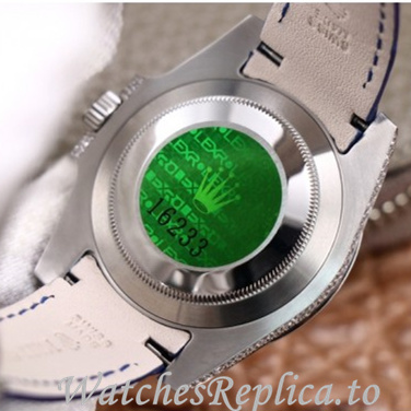 Swiss Rolex Submariner Replica Leather strap 40MM - WatchesReplica.is