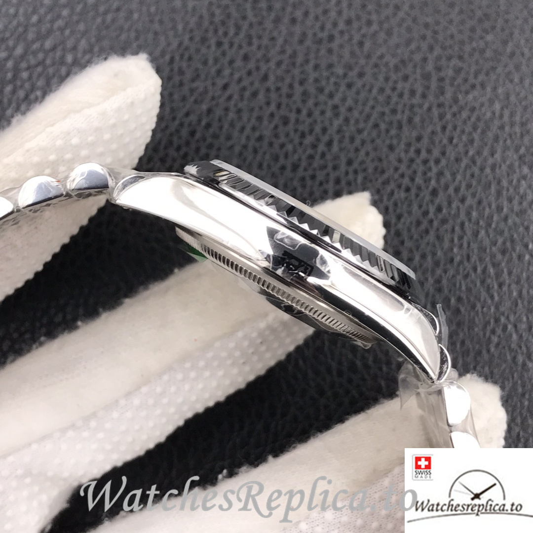 Swiss Rolex Datejust Replica Stainless steel strap 36MM Green Dial - WatchesReplica.is