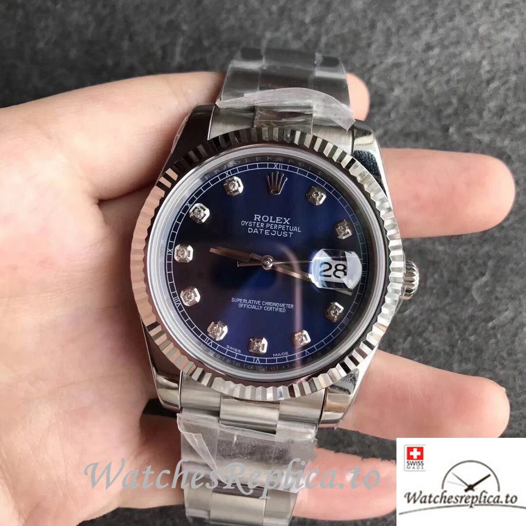 Swiss Rolex Datejust Replica 116234 Stainless steel strap 36MM - WatchesReplica.is