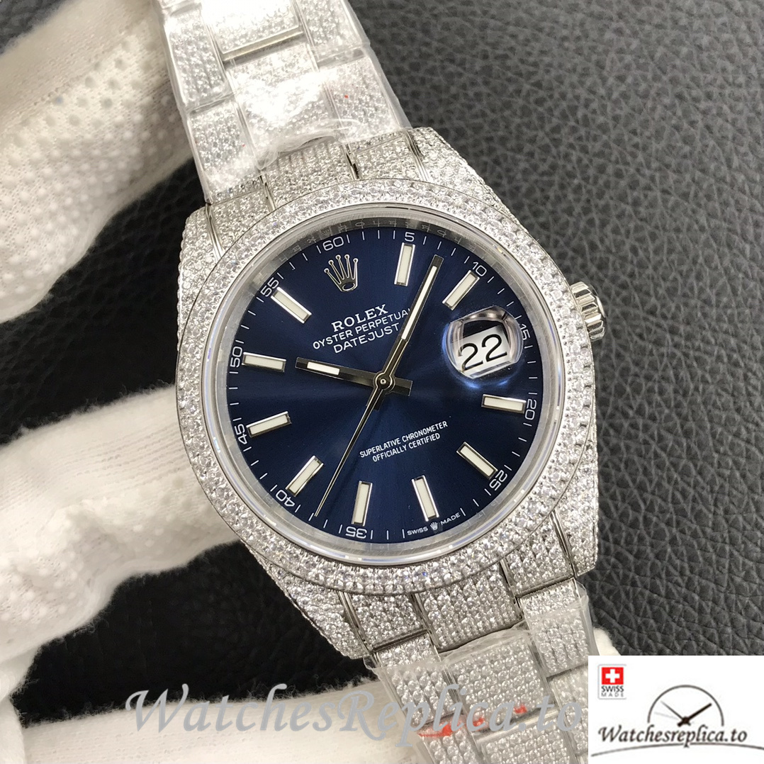 Swiss Rolex Datejust Replica Stainless steel strap 41MM - WatchesReplica.is