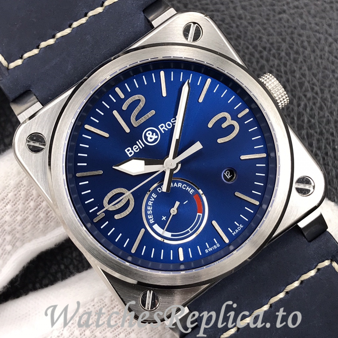 Bell Ross Replica BR 03 BR0392-CAMO-CE/SRB Leather strap 42MM - WatchesReplica.is