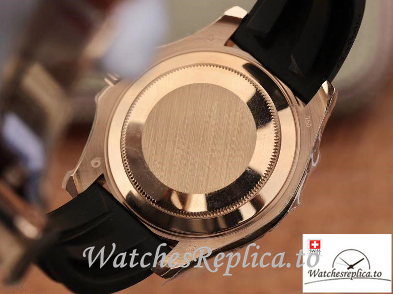 Swiss Rolex Oyster Perpetual Replica 116695 Black Strap 40MM - WatchesReplica.is