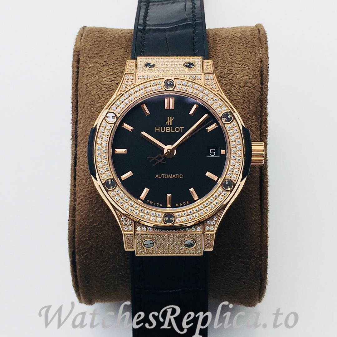 Hublot Replica Classic-Fusion-Series Leather strap 38MM - WatchesReplica.is