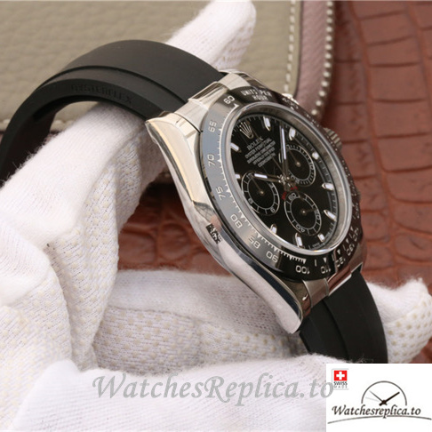 Swiss Rolex Daytona Replica 116519 LN Rubber strap 40MM - WatchesReplica.is