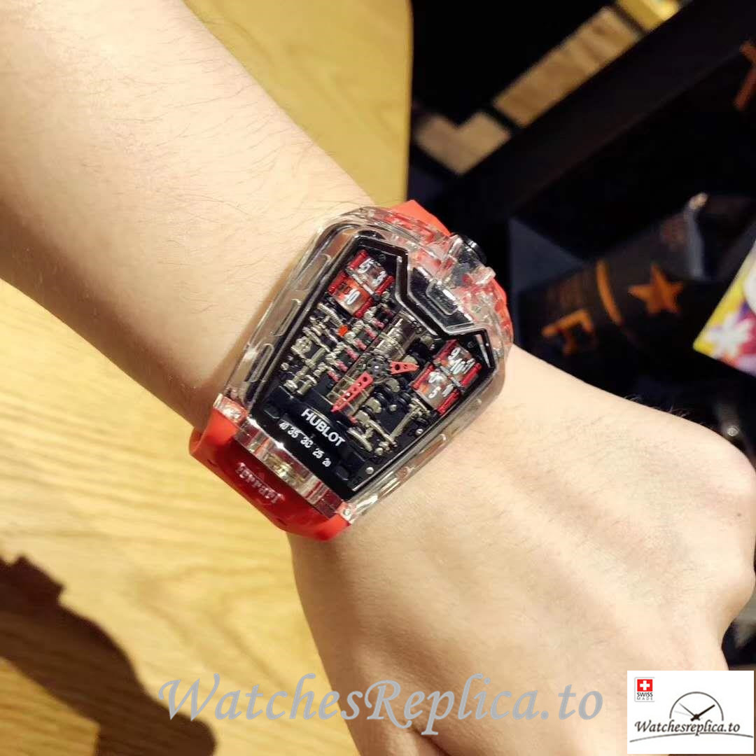 Swiss Hublot LaFerrari Replica MP-05 Red Strap 50MM X 45MM X 30MM - WatchesReplica.is