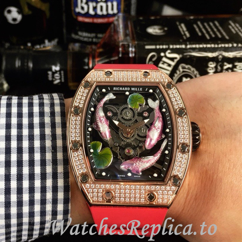 Richard Mille Replica RM57-01 Rubber strap 50MM - WatchesReplica.is
