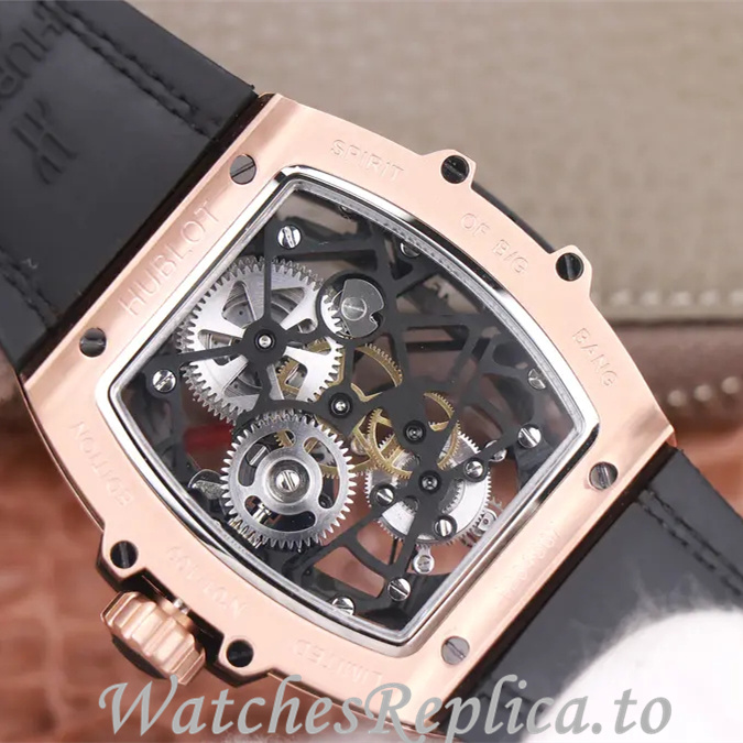 Hublot Replica MASTERPIECE Series Leather strap 45MM - WatchesReplica.is