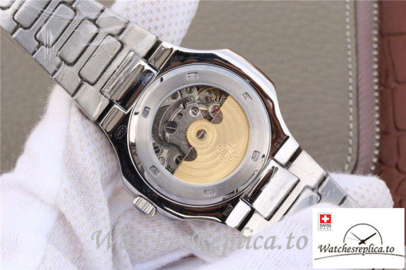 Swiss Patek Philippe Nautilus Moonphas Replica 5712/1A-001 Stainless Steel Bezel 40MM - WatchesReplica.is