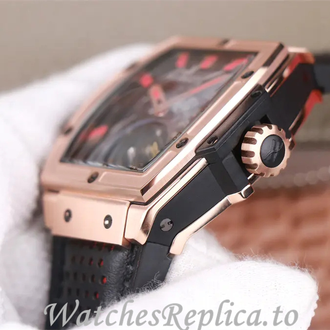 Hublot Replica MASTERPIECE Series Leather strap 45MM - WatchesReplica.is