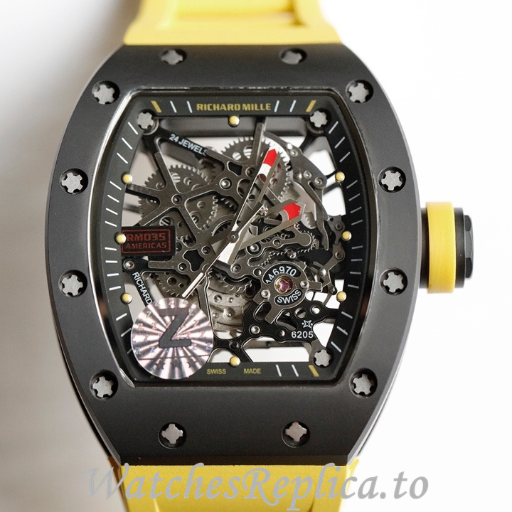 Richard Mille Replica RM035-AMERICA5 Rubber strap 50MM - WatchesReplica.is