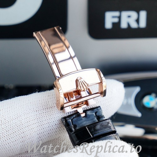 Swiss Rolex Day Date Replica 118139 Leather strap 36MM - WatchesReplica.is