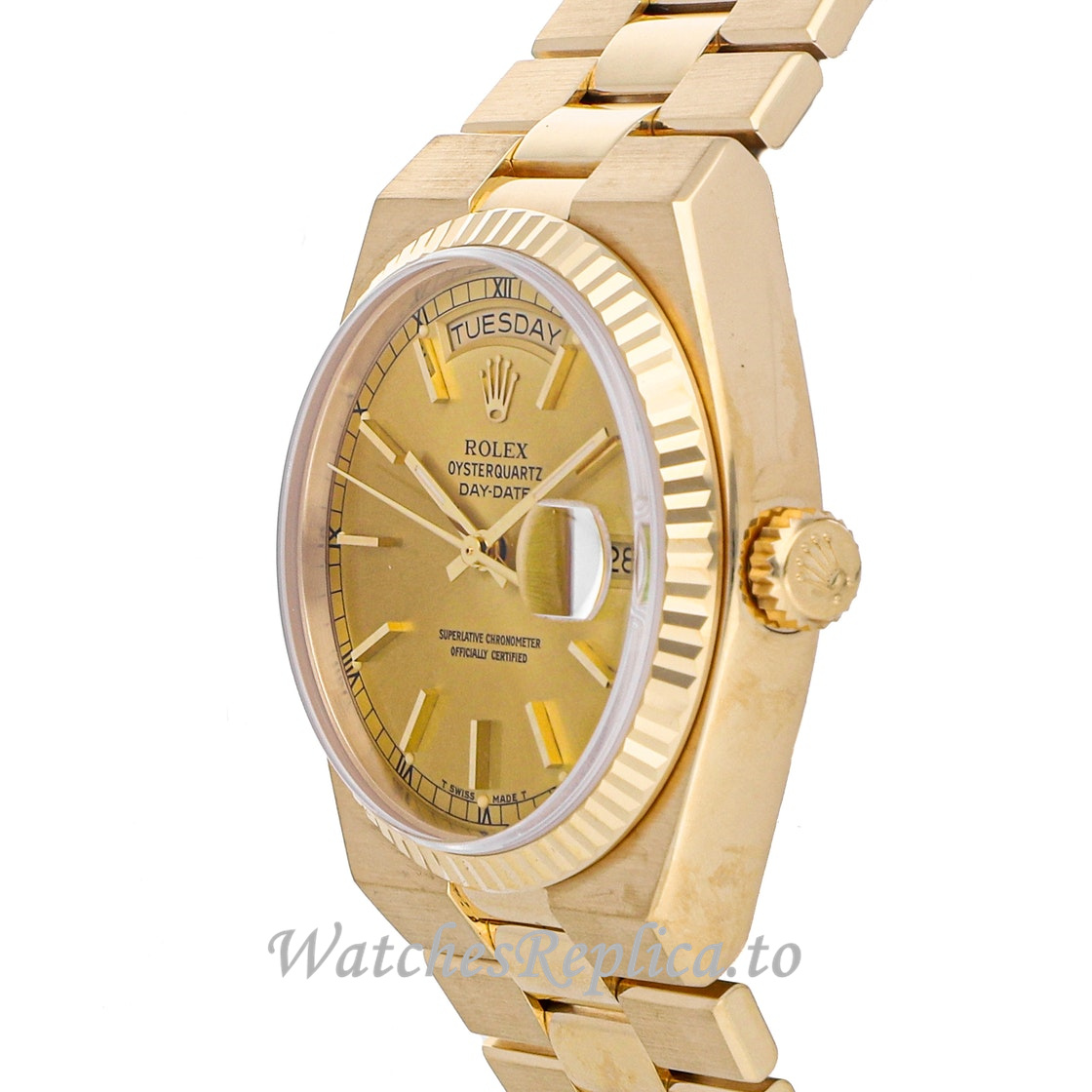 Replica Rolex Oysterquartz Day Date 19018 - WatchesReplica.is