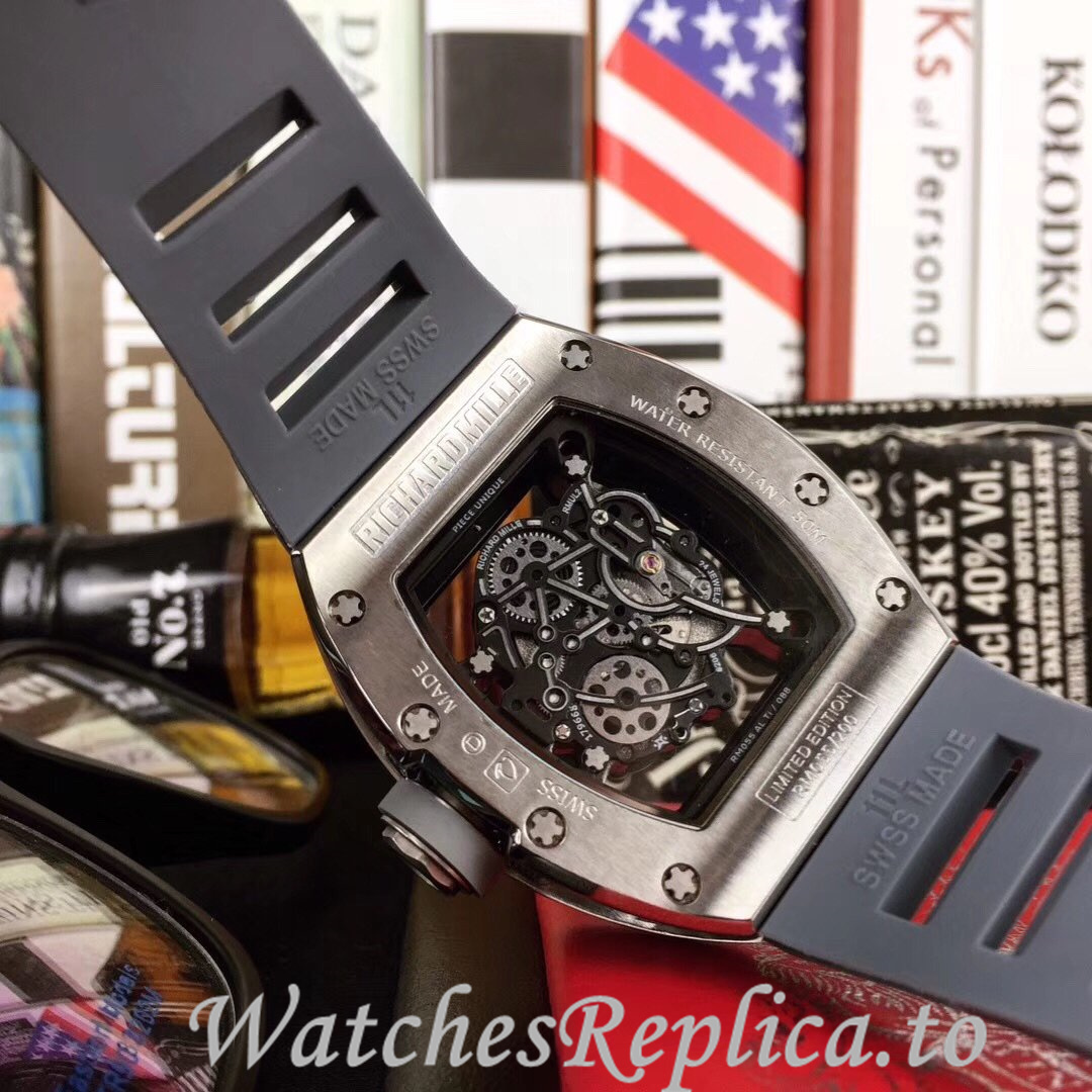 Richard Mille Replica RM055 Rubber strap 50MM - WatchesReplica.is
