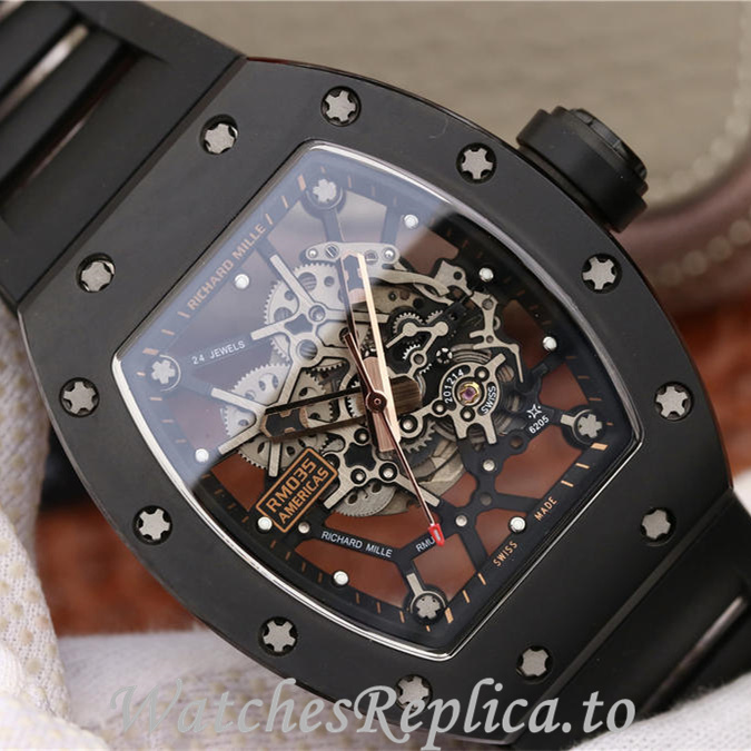Richard Mille Replica RM035 Rubber strap 50MM - WatchesReplica.is