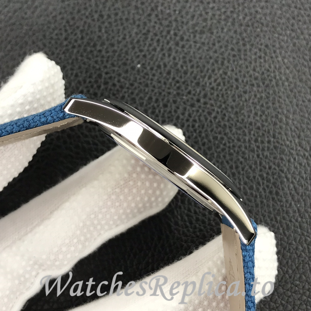 Patek Philippe Replica 6007 Canvas strap 40MM - WatchesReplica.is