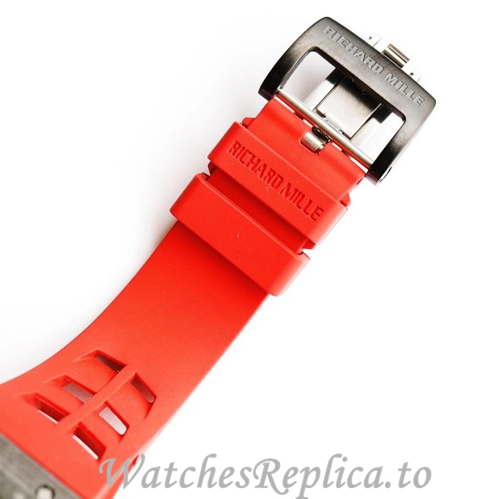 Richard Mille Replica RM011 Rubber strap 50MM - WatchesReplica.is