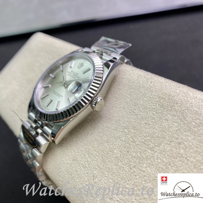 Swiss Rolex Datejust 126334 Replica Stainless steel strap 41MM - WatchesReplica.is
