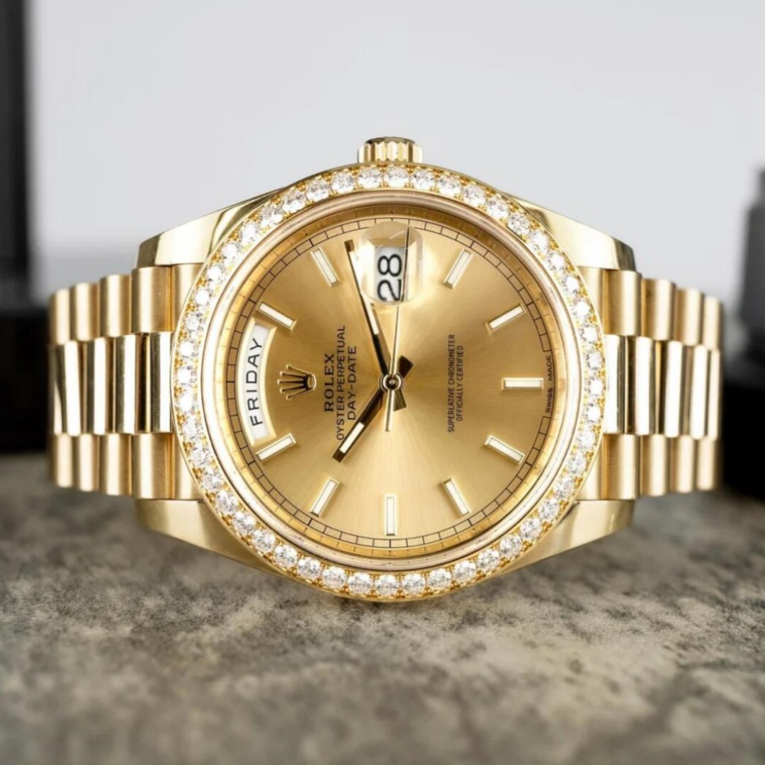 Rolex Day Date 128348RBR Replica Watch 40MM - WatchesReplica.is
