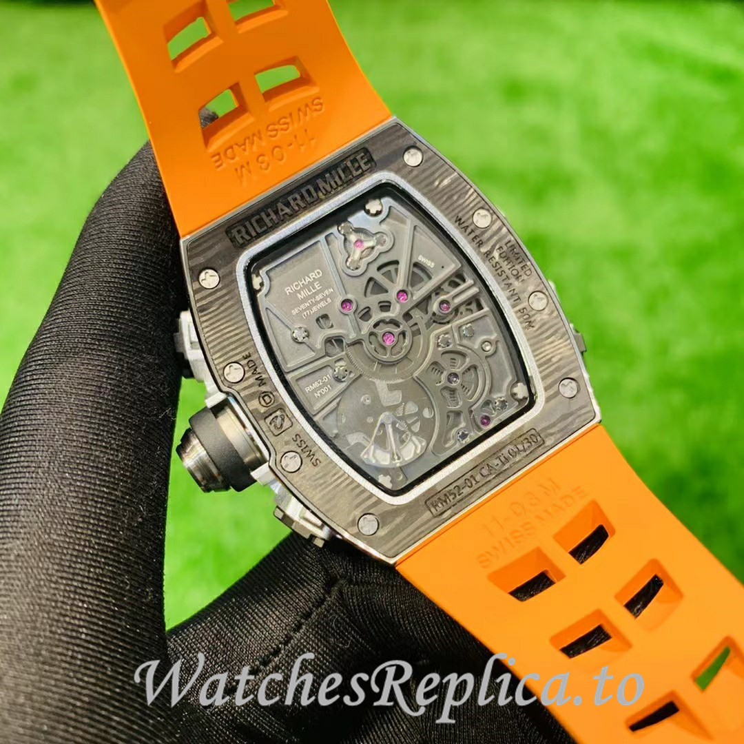 Richard Mille Replica RM62-01 Rubber strap 50MM - WatchesReplica.is