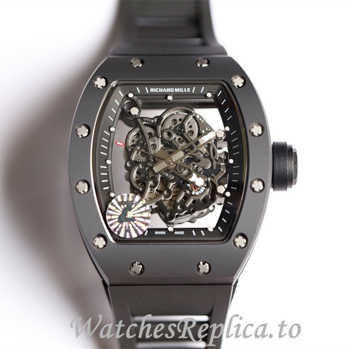 Richard Mille Replica RM055 Rubber strap 50MM - WatchesReplica.is