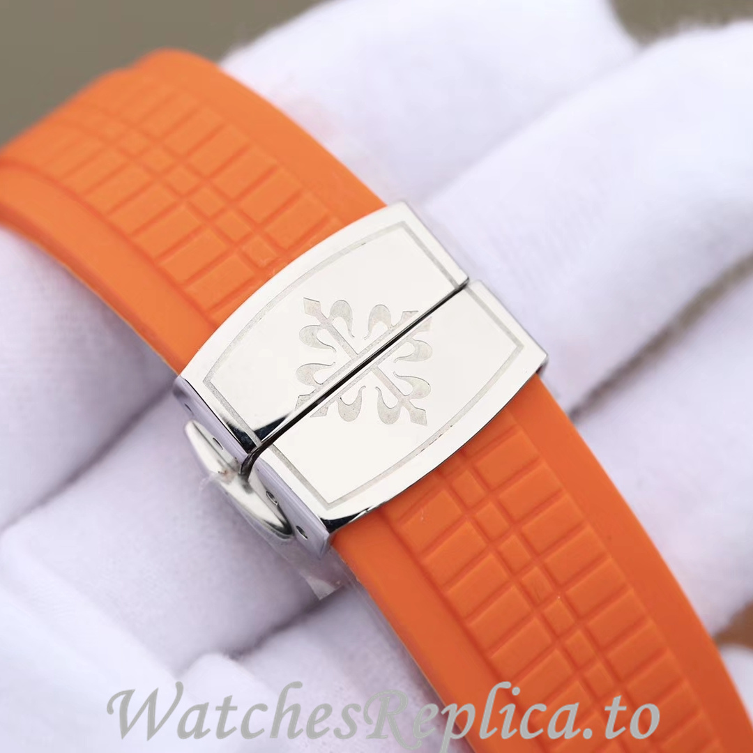 Patek Philippe Replica Aquanaut 5968A-001 Rubber strap 42.2MM - WatchesReplica.is