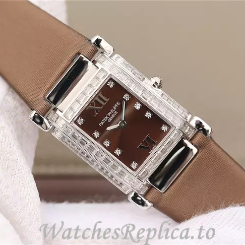 Patek Philippe Replica Twenty-4 Leather strap 30MM - WatchesReplica.is