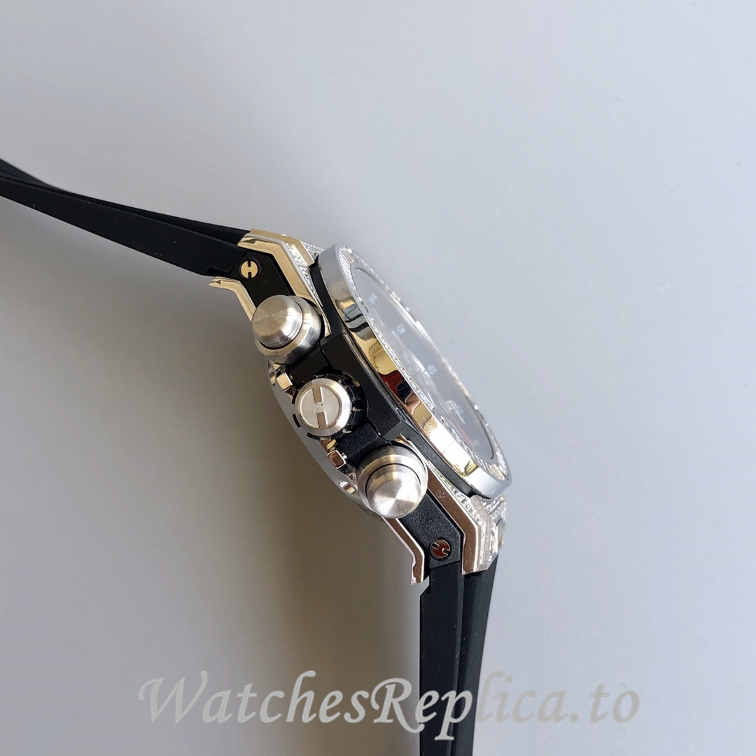 Hublot Replica Big Bang Gypsophila Chronograph v2 Rubber strap 45MM - WatchesReplica.is