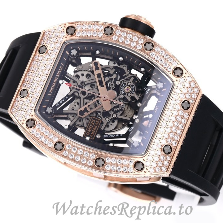 Richard Mille Replica RM035 Rubber strap 50MM - WatchesReplica.is