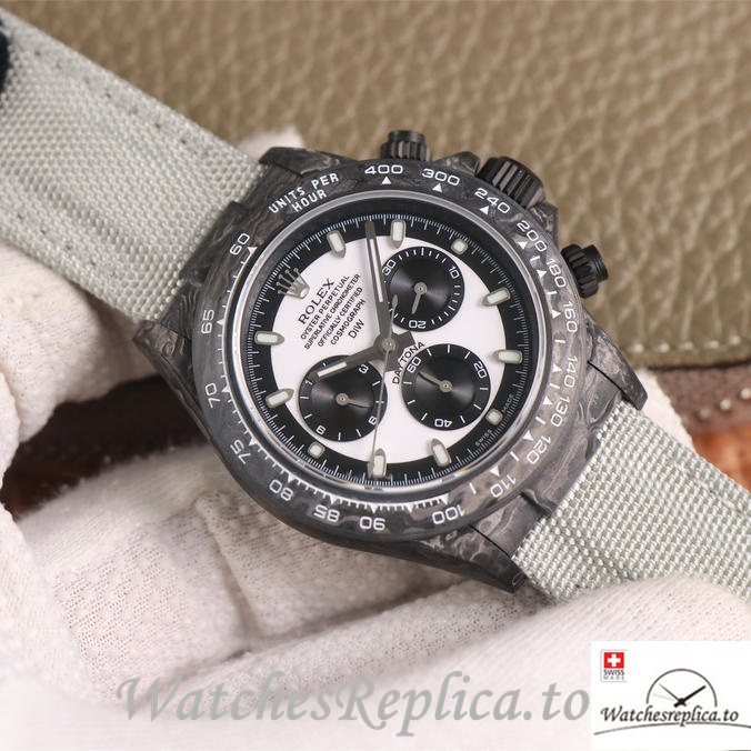Swiss Rolex Daytona Replica Canvas strap 40MM - WatchesReplica.is