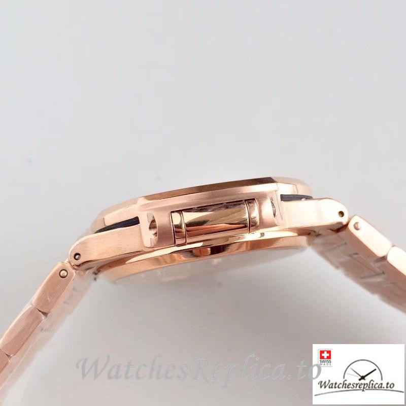 Swiss Patek Philippe Nautilus Ladies Replica 7118/1200R Diamonds Bezel 35.2MM - WatchesReplica.is
