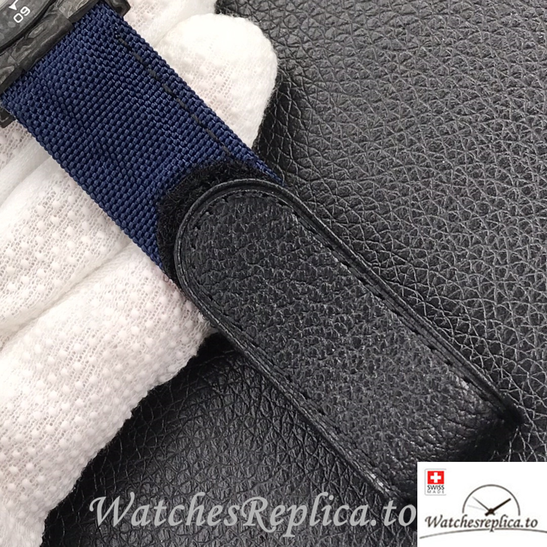 Swiss Rolex Daytona Replica Blue Canvas strap 40MM Blue Dial - WatchesReplica.is